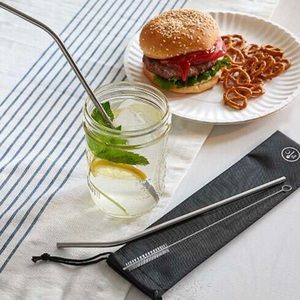 NEW Pampered Chef Metal Straws
